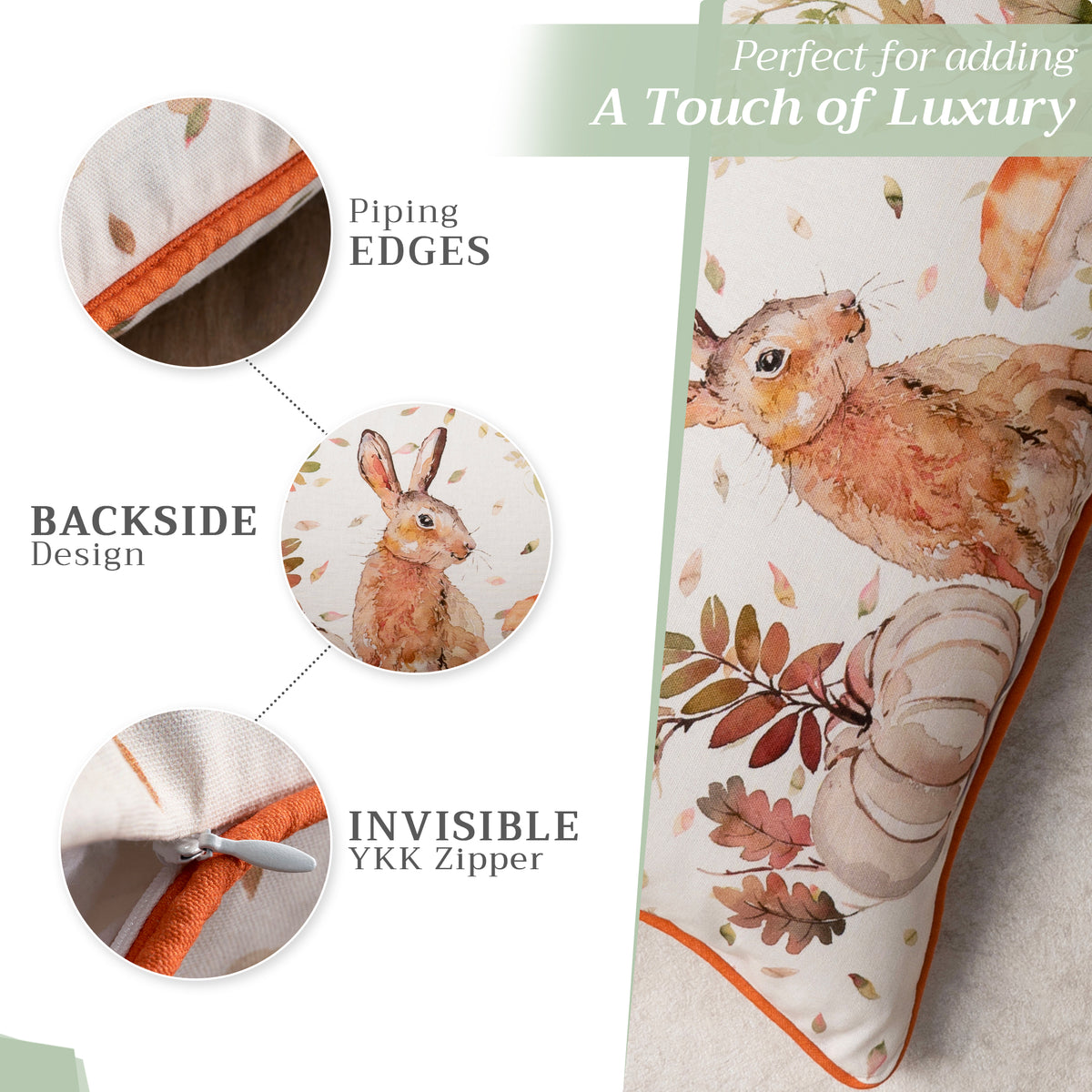 Pumpkin Passion Throw Pillow Covers