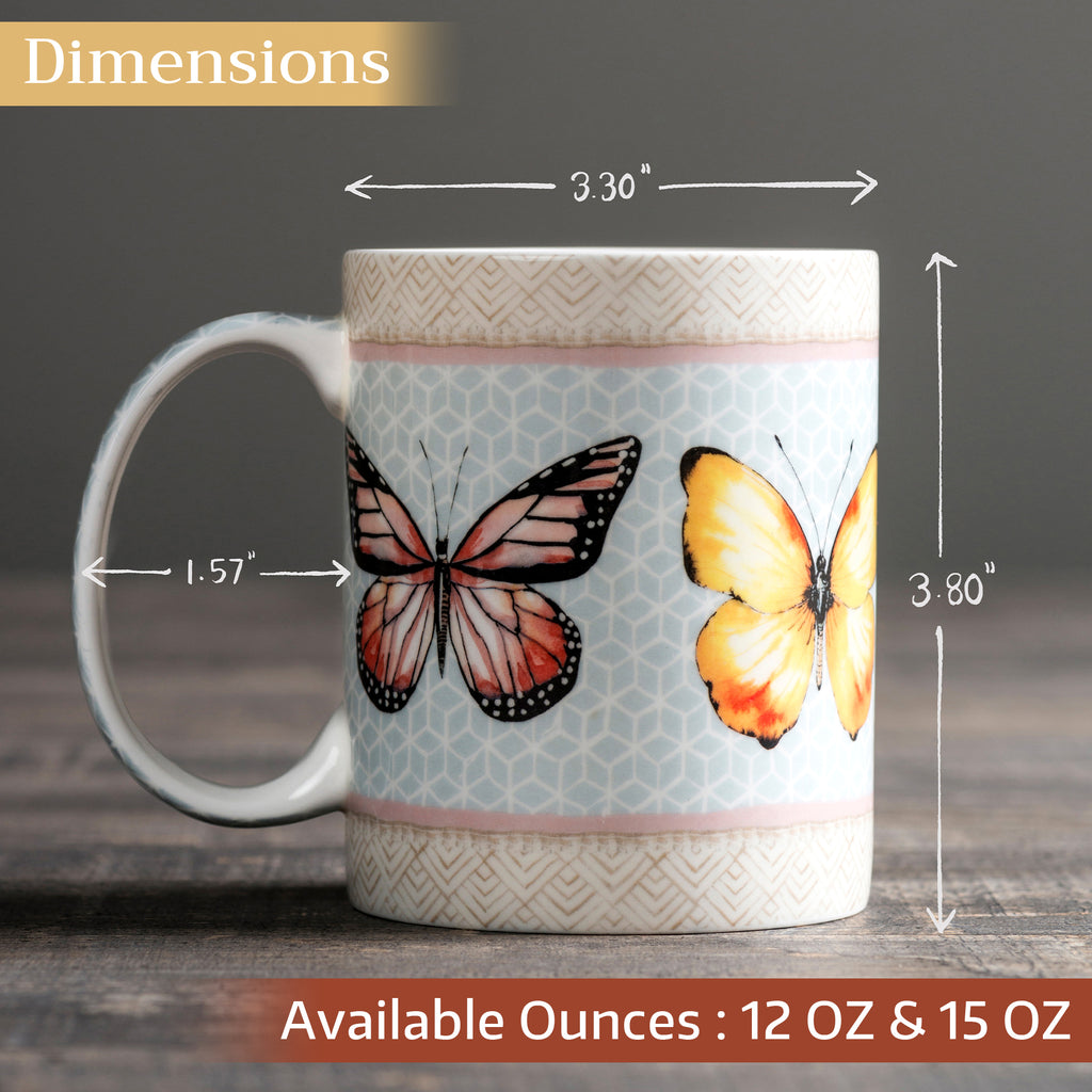Blossoms in Spring Fine Bone China Coffee Mugs