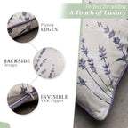 Rose Lavender Sage Throw Pillow Covers