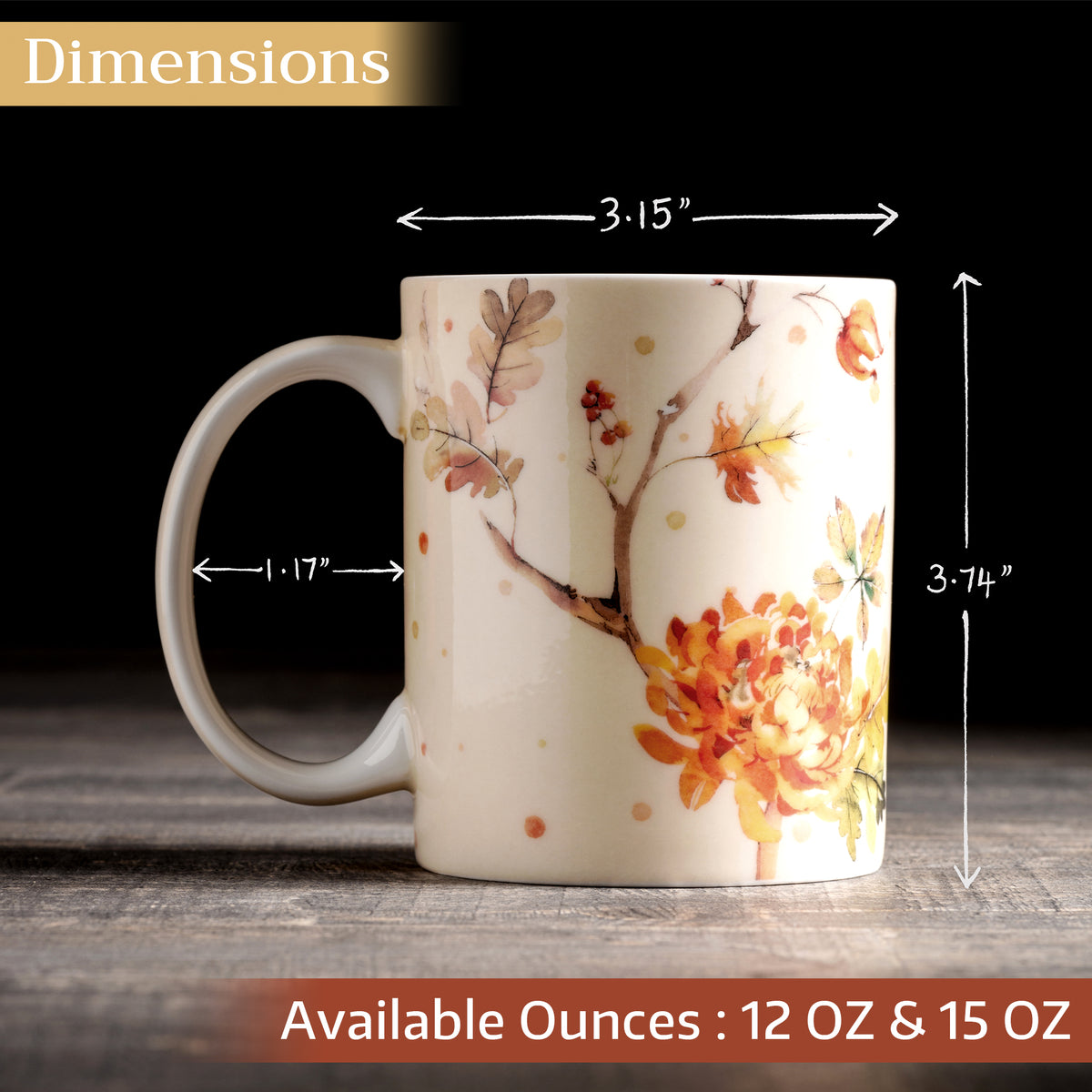 Kelim - Prairie Fine Bone China Coffee Mugs