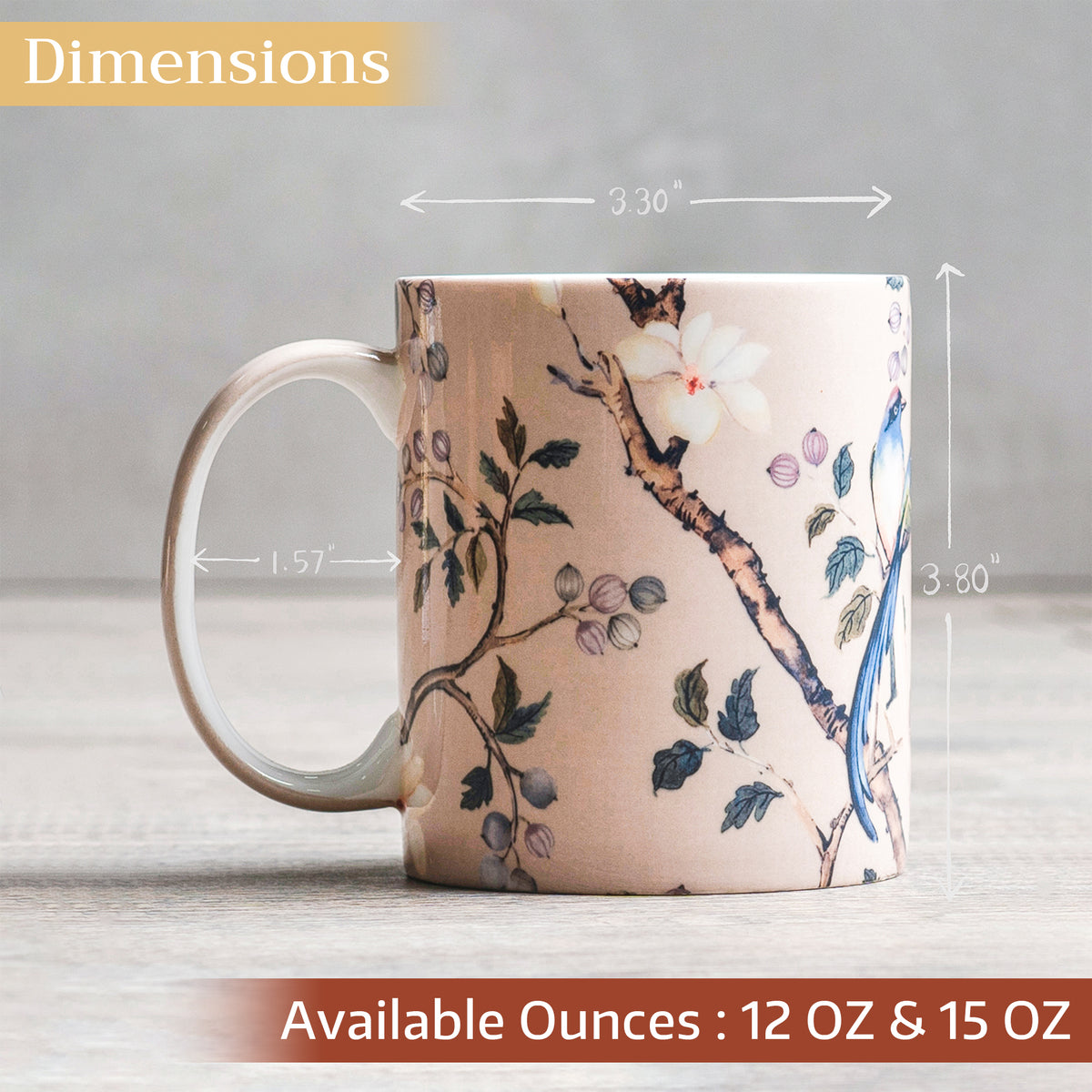 Osaka Fine Bone China Coffee Mugs