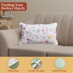 Summer Floral Throw Pillow Covers