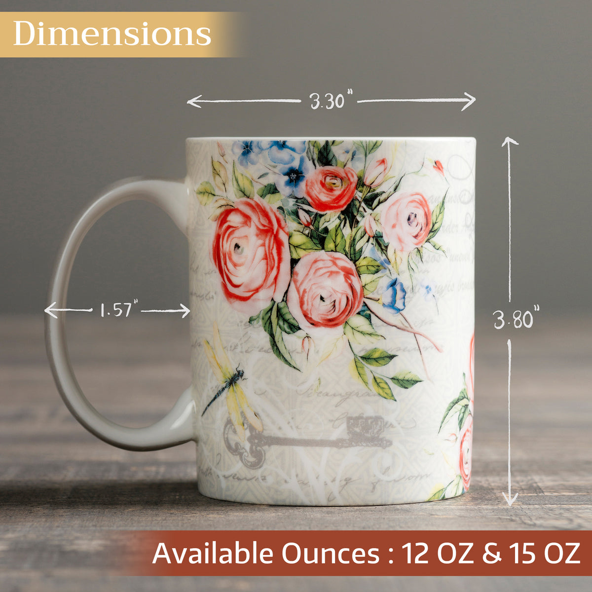 Champ De Mars Fine Bone China Coffee Mugs