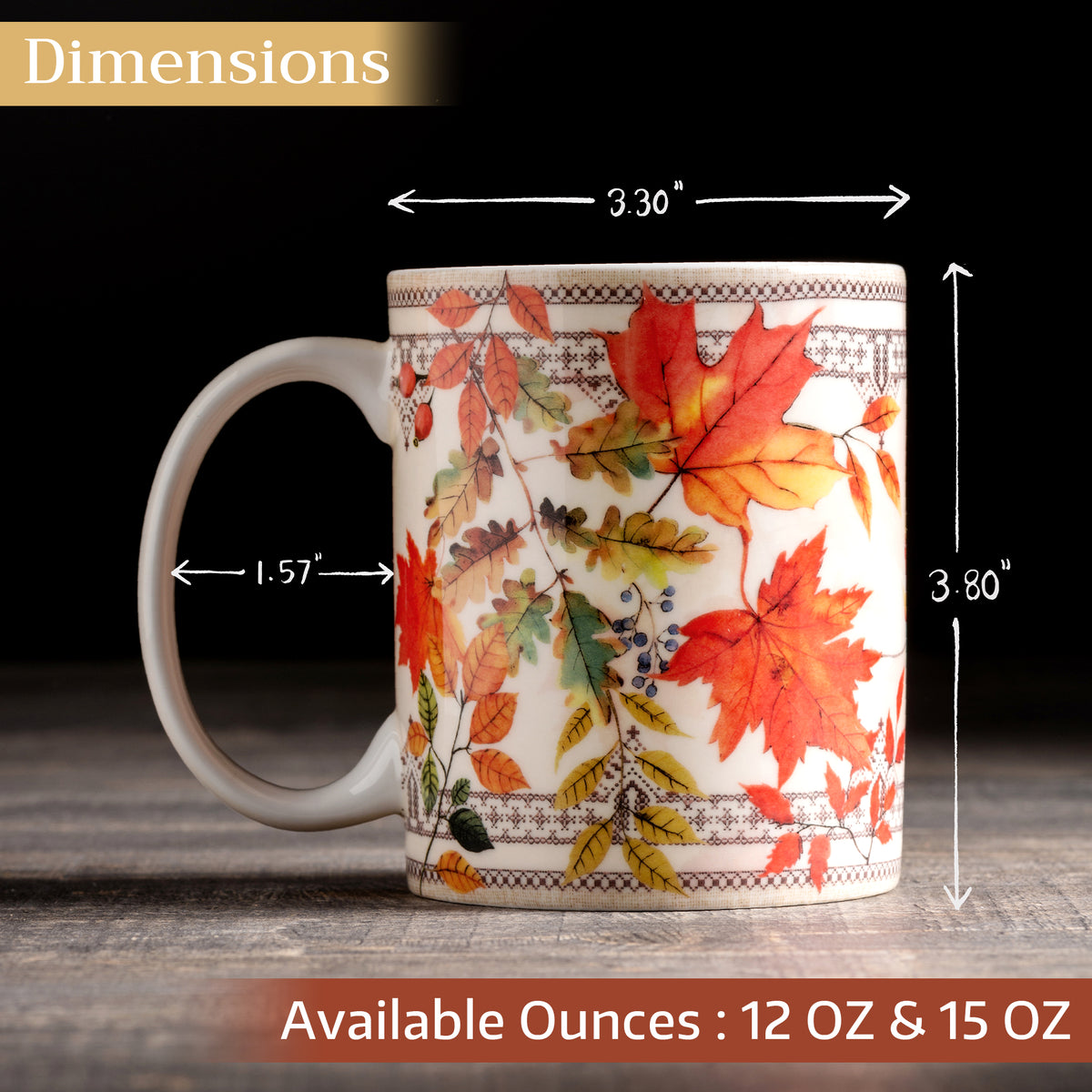 Amarante Fine Bone China Coffee Mugs