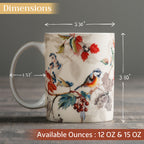 Equinoxe - Beige Fine Bone China Coffee Mugs