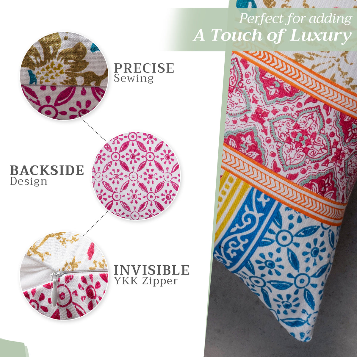 Katmandou Throw Pillow Covers