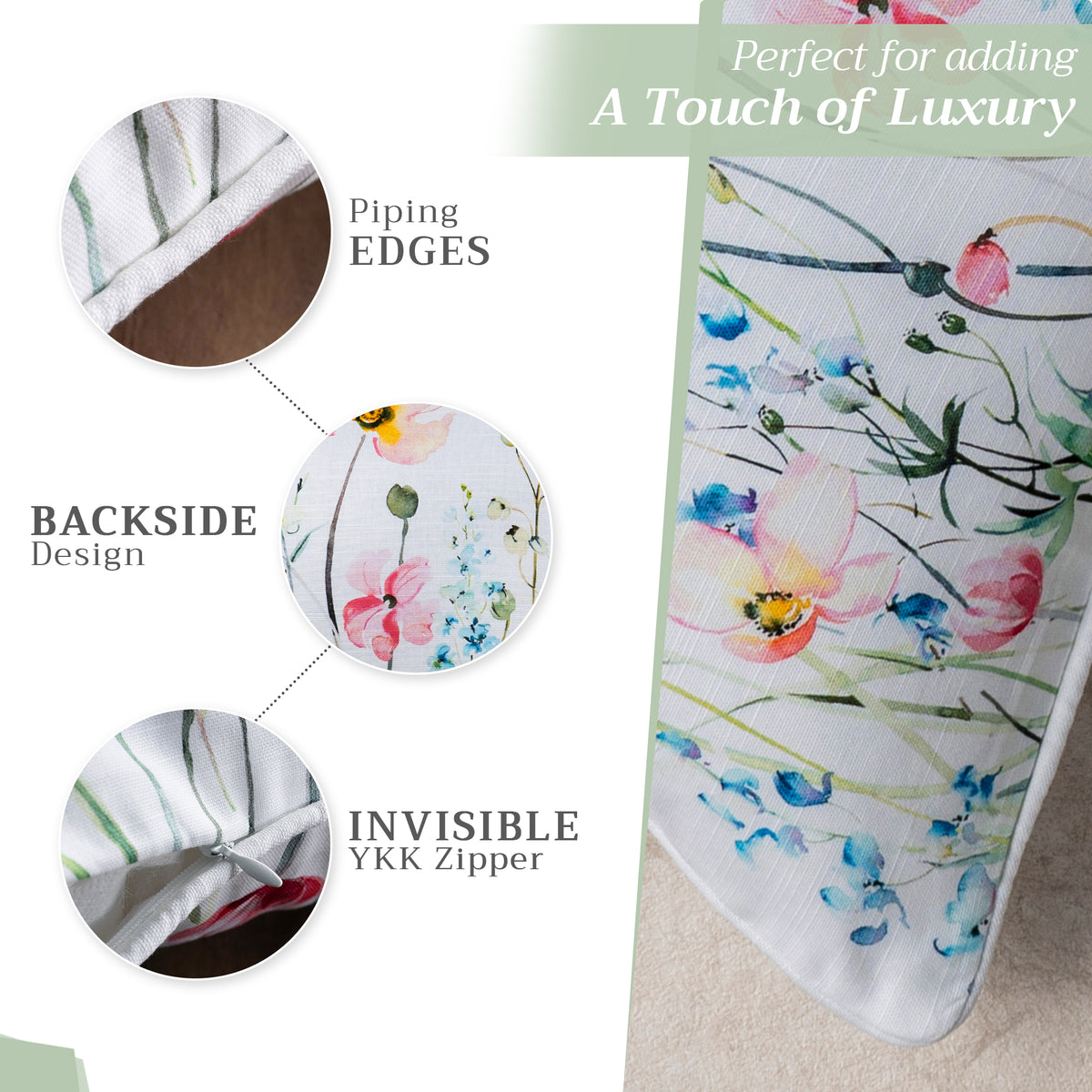 Delphinium Throw Pillow Covers