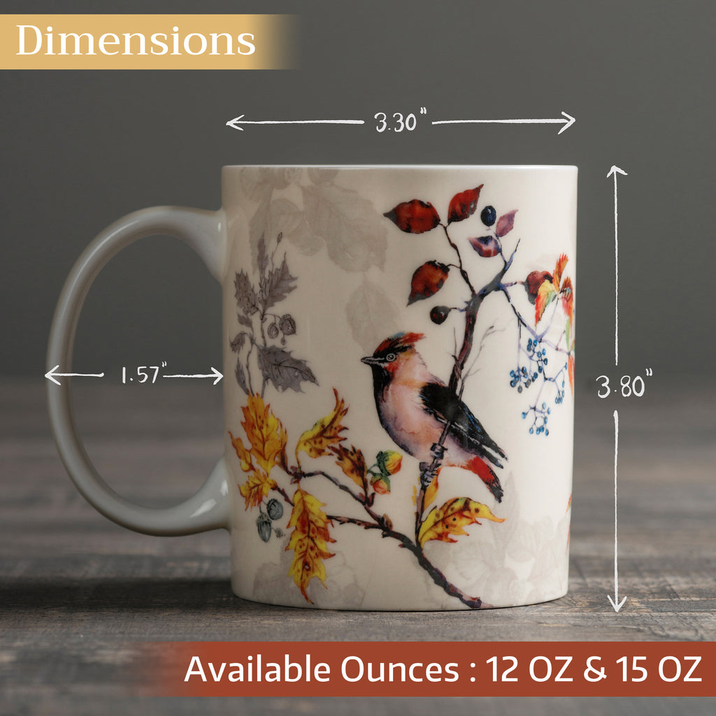 Equinoxe - Beige Fine Bone China Coffee Mugs