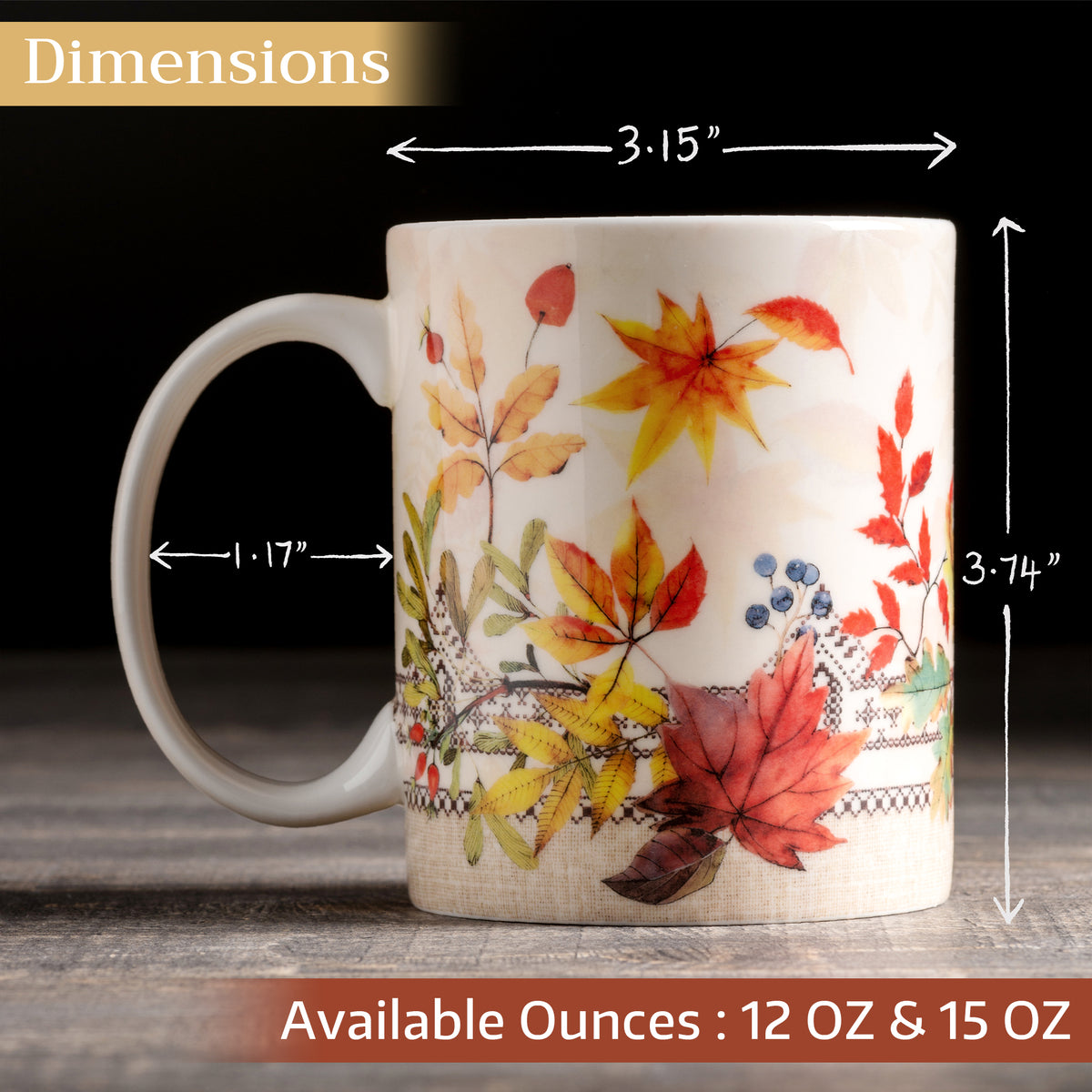 Amarante Fine Bone China Coffee Mugs