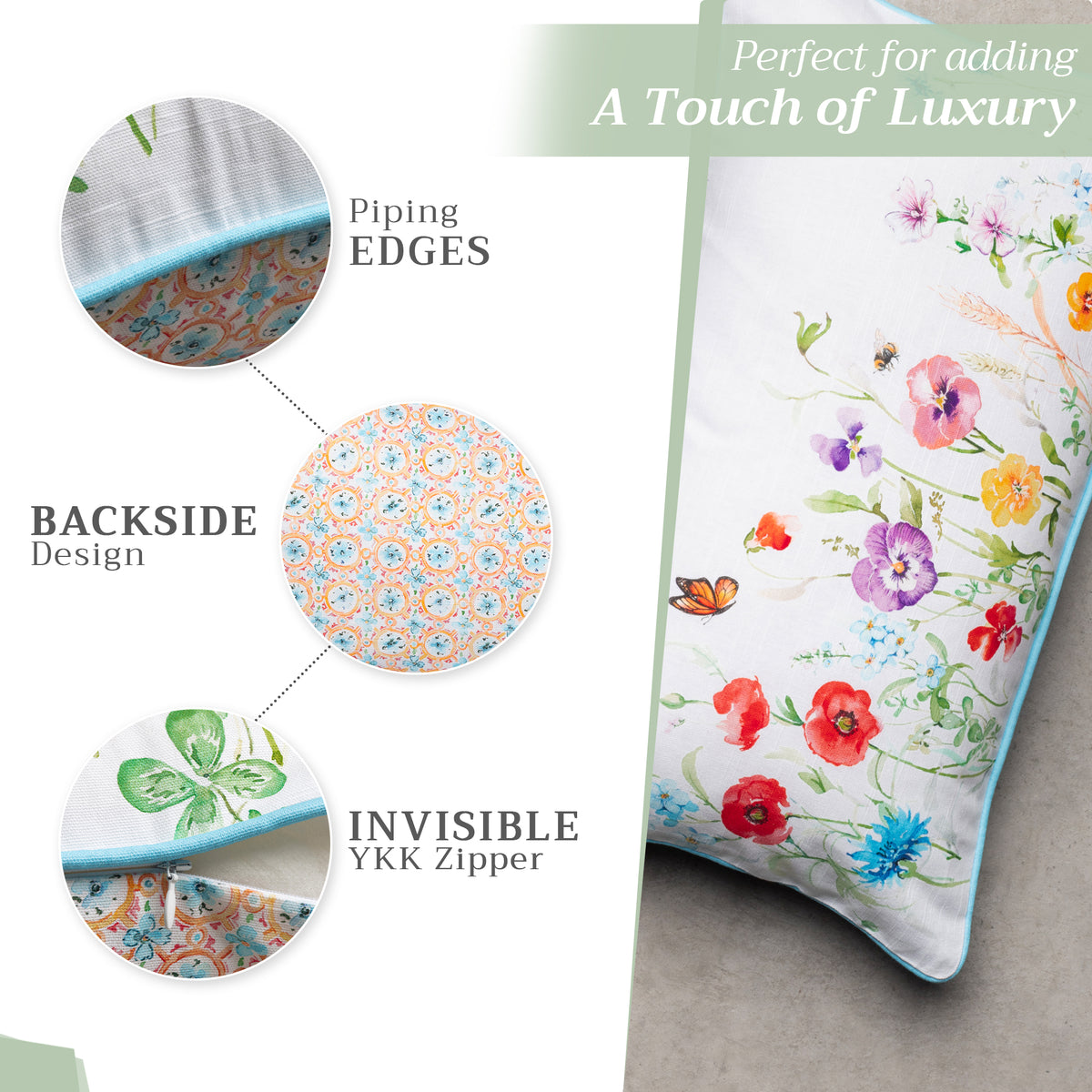 Summer Whisper Throw Pillow Covers