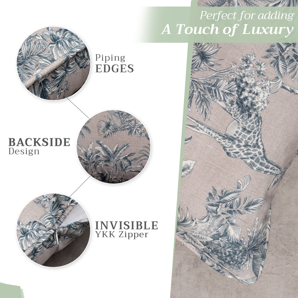 Savana Jouy Throw Pillow Covers