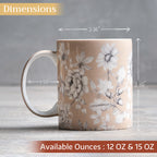 Pretty Autumn Fine Bone China Coffee Mugs
