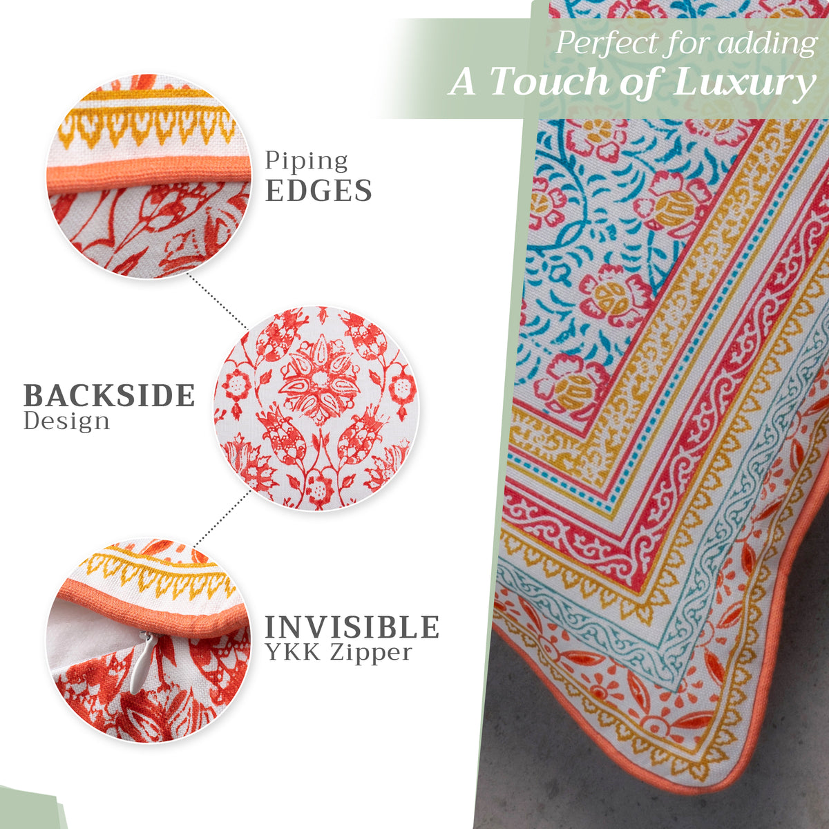 Katmandou Throw Pillow Covers