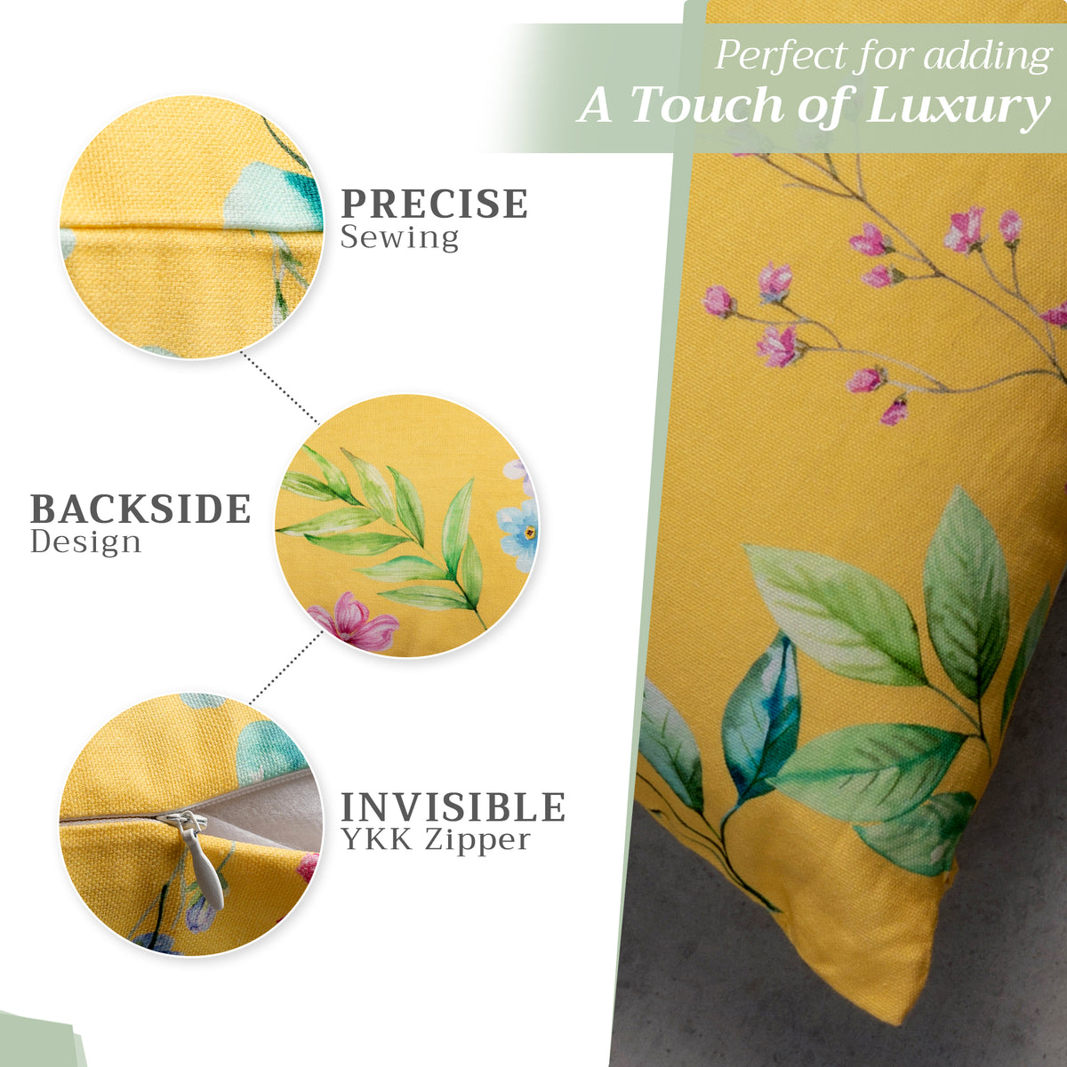 Artist Garden Throw Pillow Covers