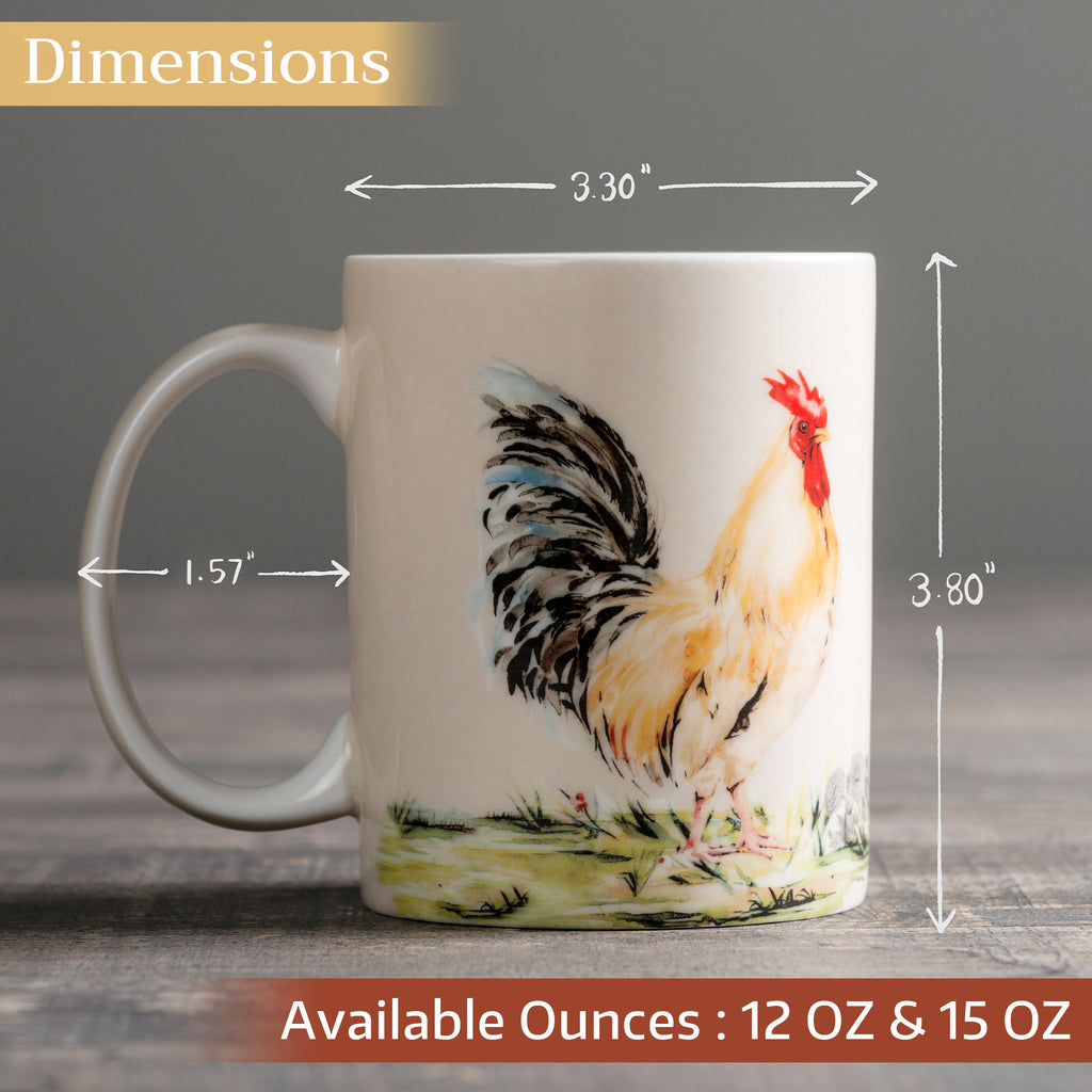 Campagne Fine Bone China Coffee Mugs