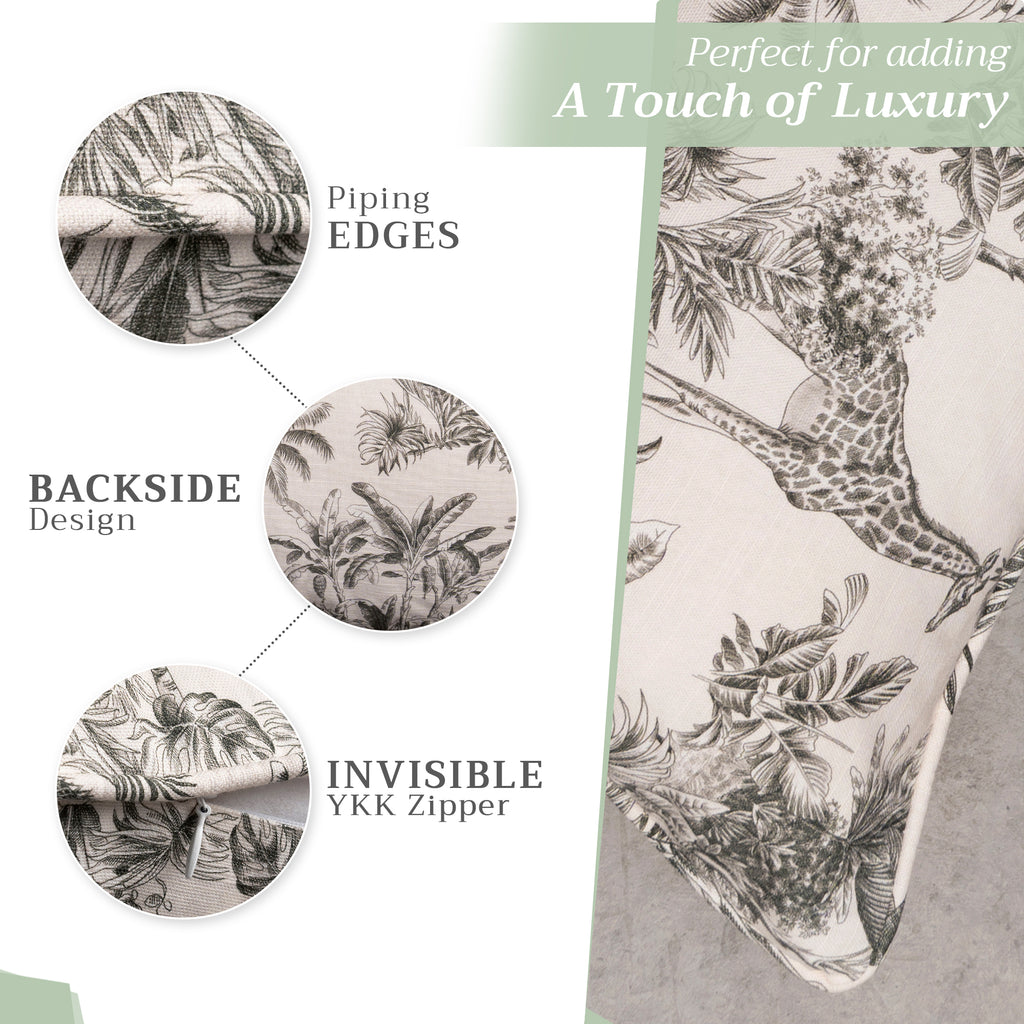 Savana Jouy Throw Pillow Covers