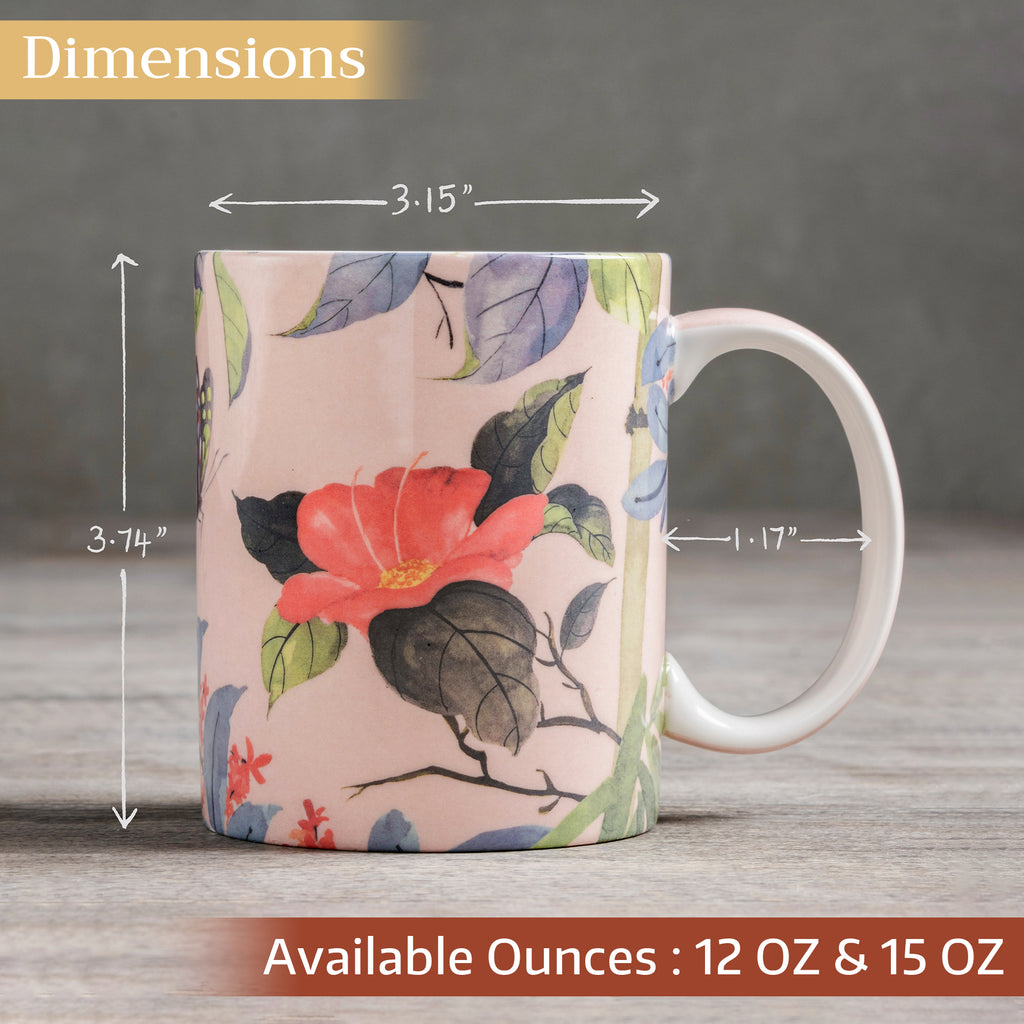 Canne Fine Bone China Coffee Mugs