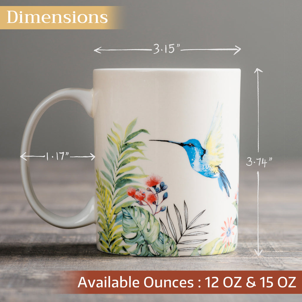 Tropiques Fine Bone China Coffee Mugs