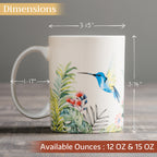 Tropiques Fine Bone China Coffee Mugs