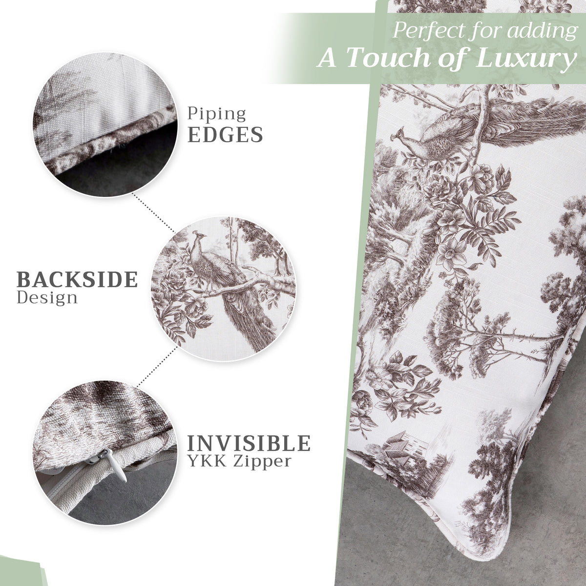 Trianon Throw Pillow Covers