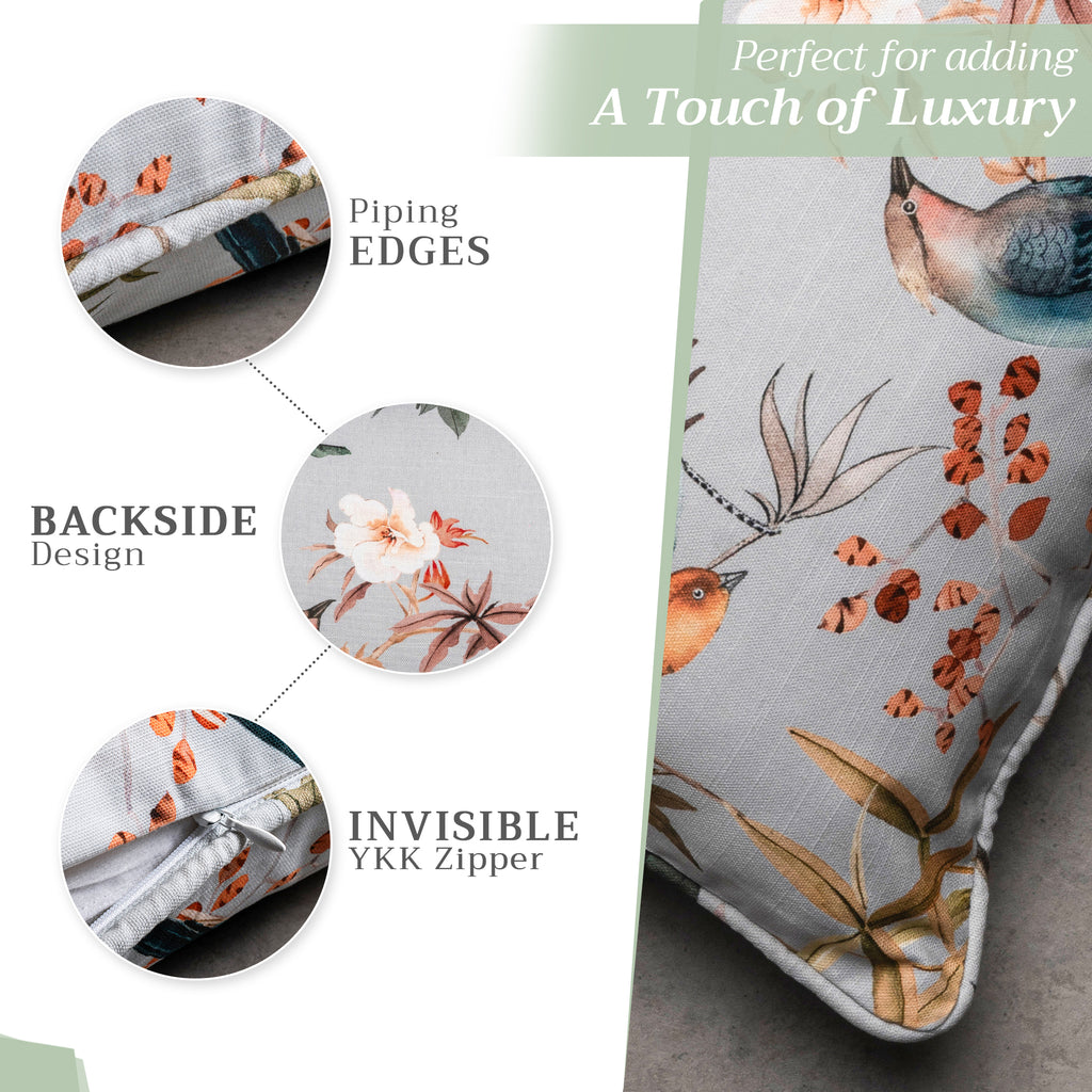 Hokuzai Throw Pillow Covers