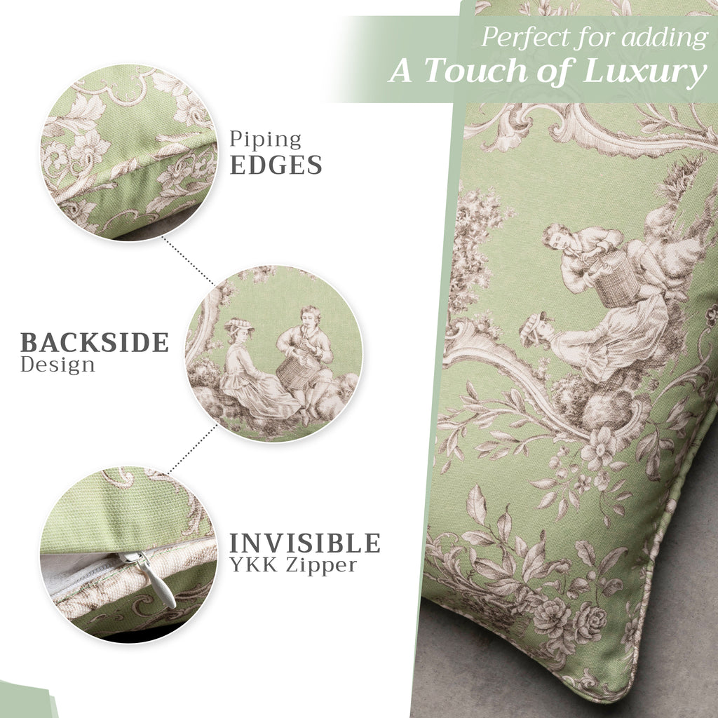 Joli Jouy Throw Pillow Covers