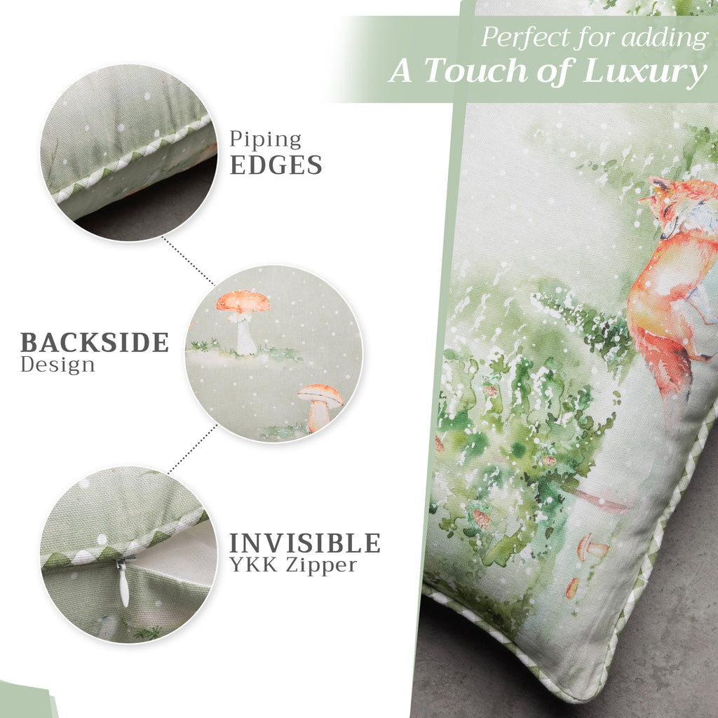 Winter Mornings Throw Pillow Covers