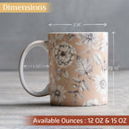 Pretty Autumn Fine Bone China Coffee Mugs