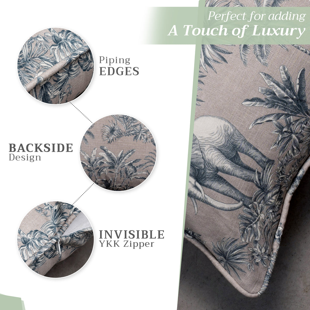 Savana Jouy Throw Pillow Covers