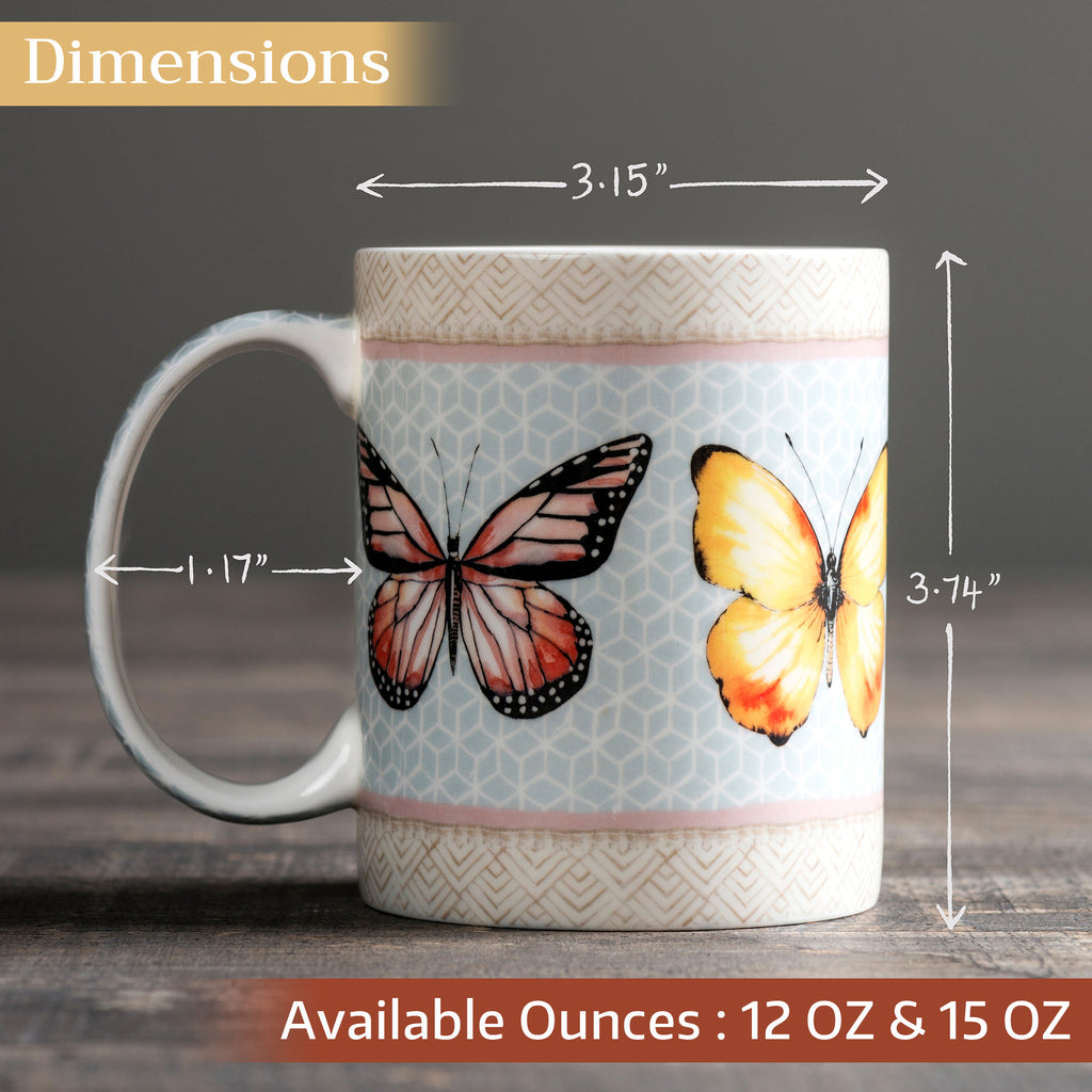 Blossoms in Spring Fine Bone China Coffee Mugs
