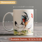 Campagne Fine Bone China Coffee Mugs