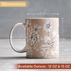Pretty Autumn Fine Bone China Coffee Mugs