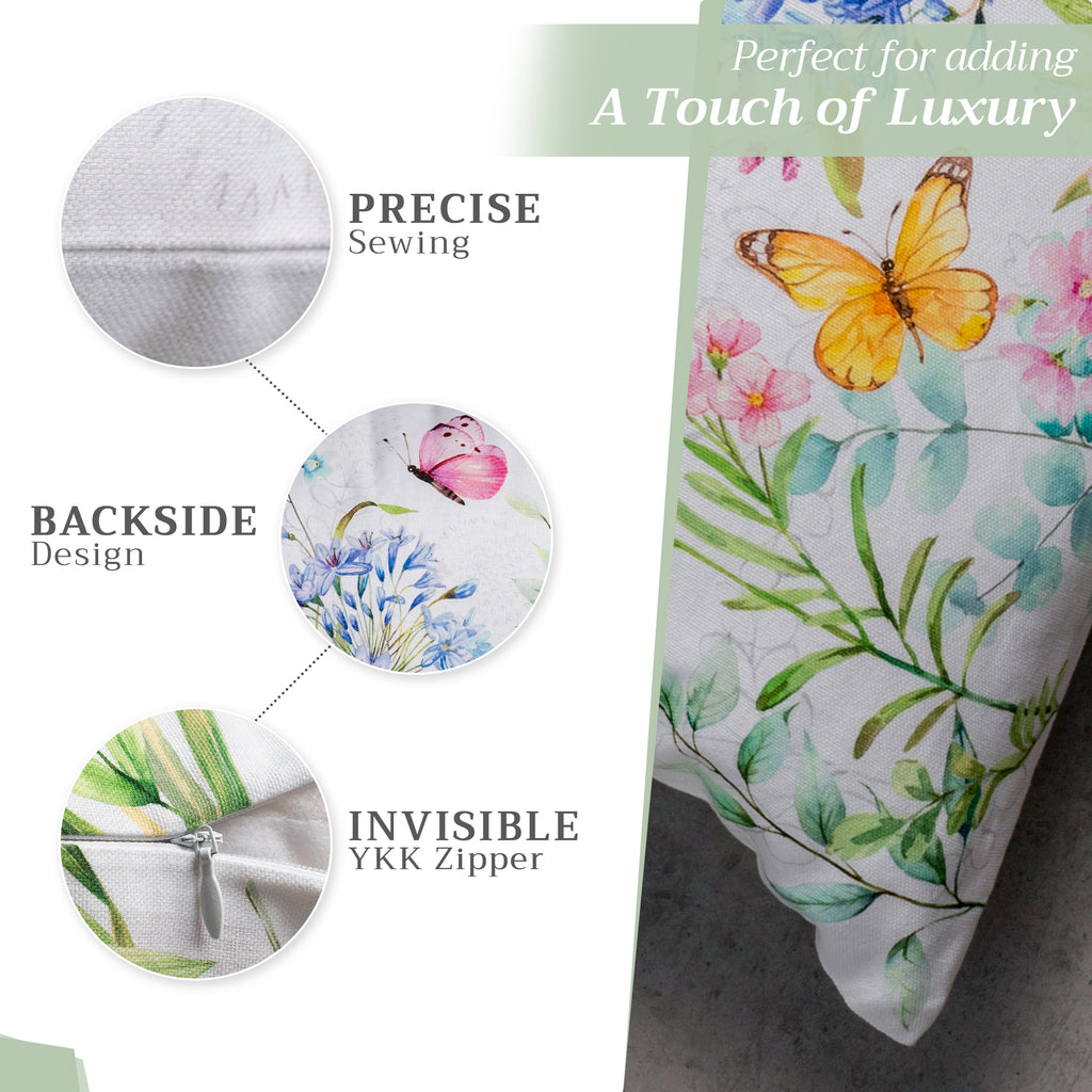 Artist Garden Throw Pillow Covers