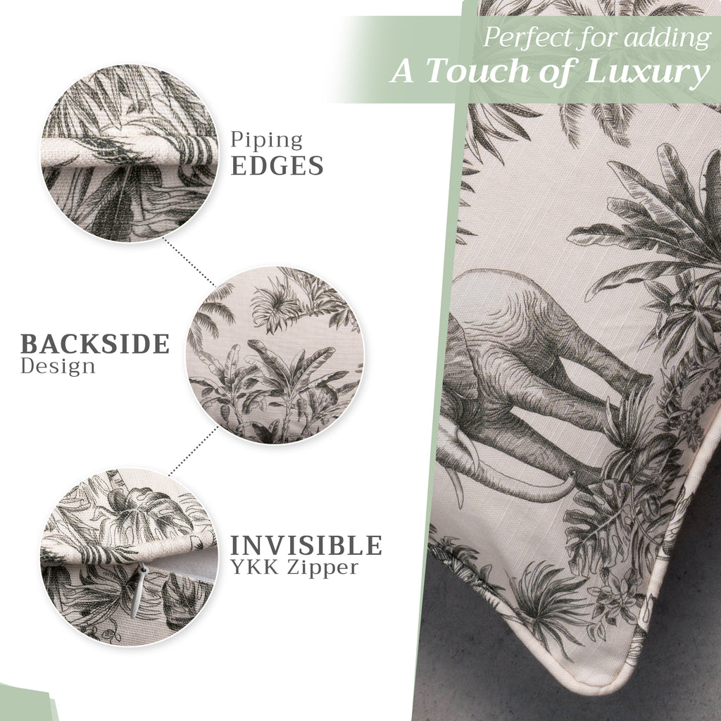 Savana Jouy Throw Pillow Covers