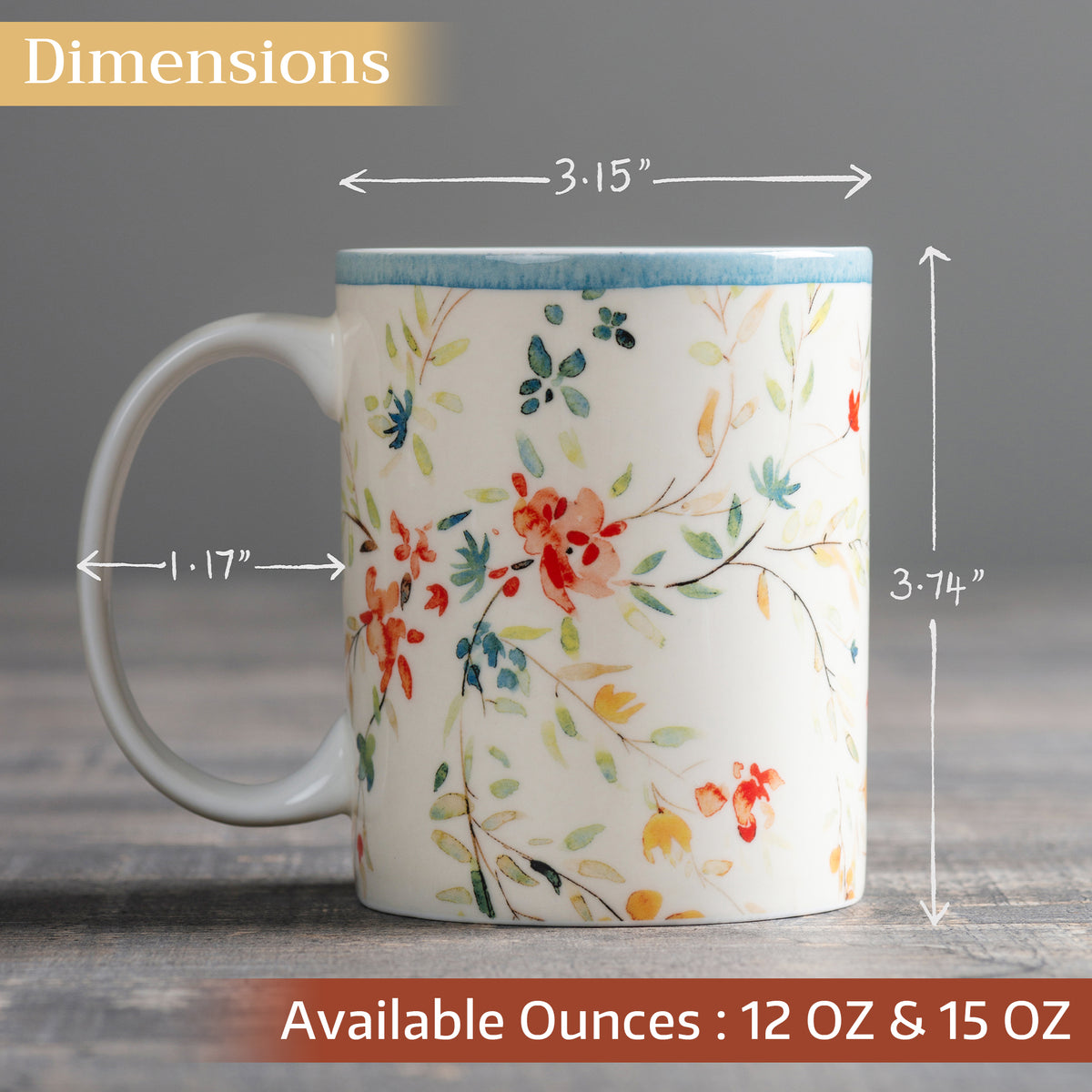 Colmar Fine Bone China Coffee Mugs