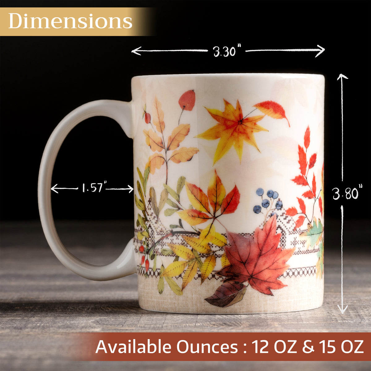 Amarante Fine Bone China Coffee Mugs