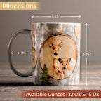 Mountain Life Fine Bone China Coffee Mugs