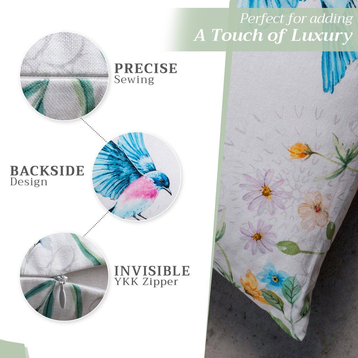 Artist Garden Throw Pillow Covers