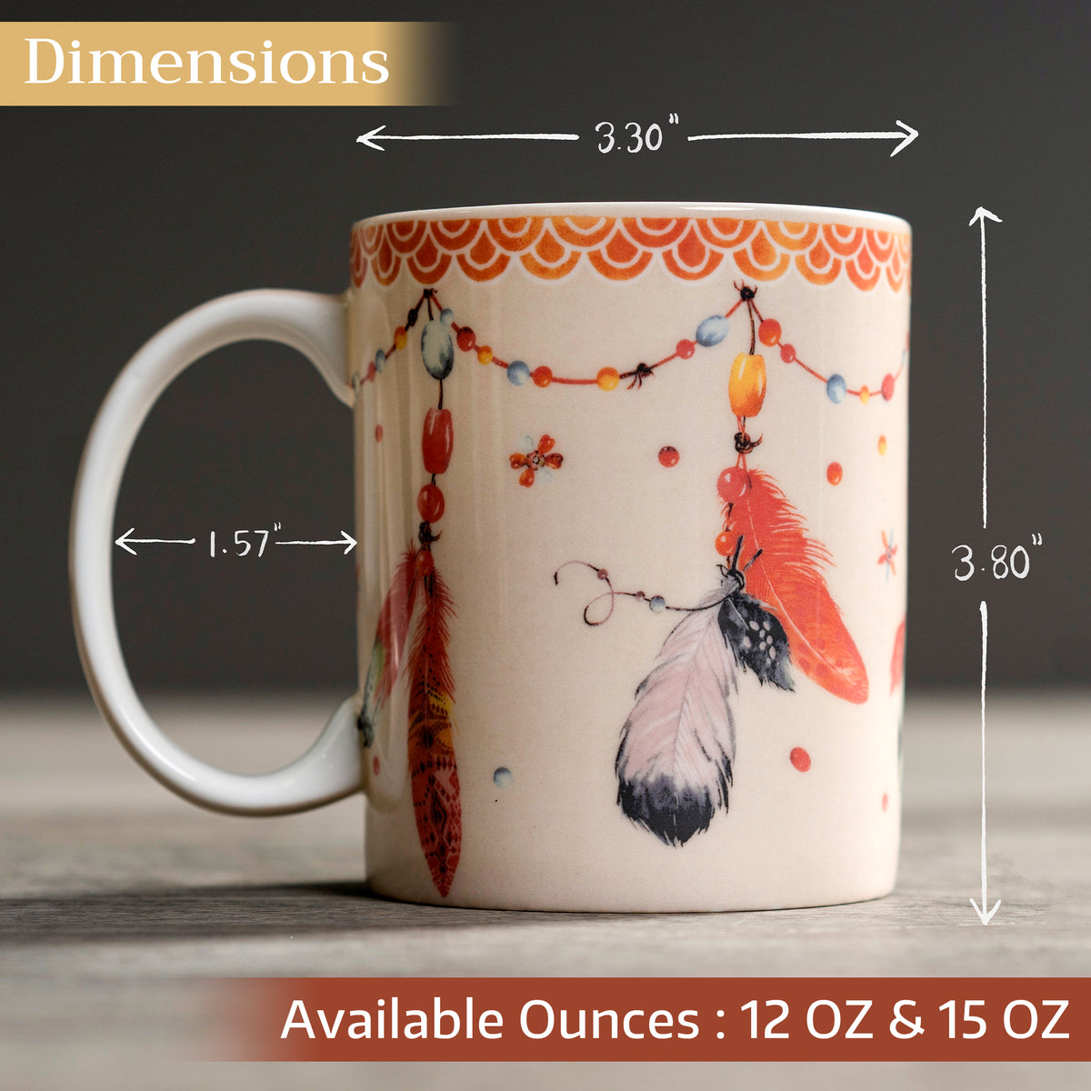 Ibiza - Beige Fine Bone China Coffee Mugs