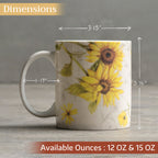 Candice Fine Bone China Coffee Mugs