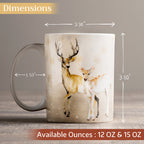 Deer In The Woods Fine Bone China Coffee Mugs