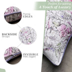 Rose Lavender Sage Throw Pillow Covers