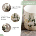 Deer In The Woods Fine Bone China Coffee Mugs