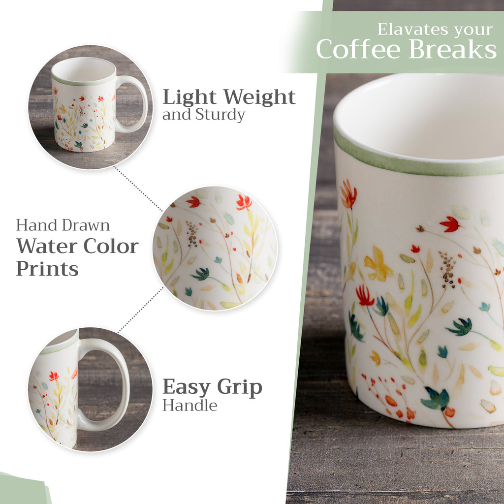 Colmar Fine Bone China Coffee Mugs