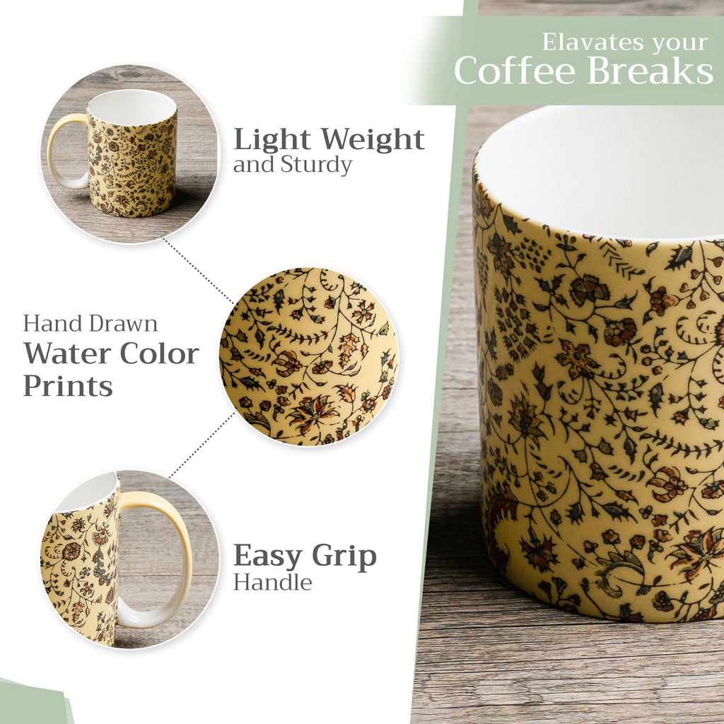 Lakshmi Fine Bone China Coffee Mugs