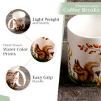 Sous-Bois Fine Bone China Coffee Mugs