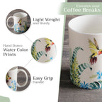 Tropiques Fine Bone China Coffee Mugs
