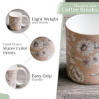 Pretty Autumn Fine Bone China Coffee Mugs