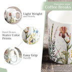 Fleurs De Mai Fine Bone China Coffee Mugs