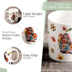 Happy Florals - High Summer Fine Bone China Coffee Mugs